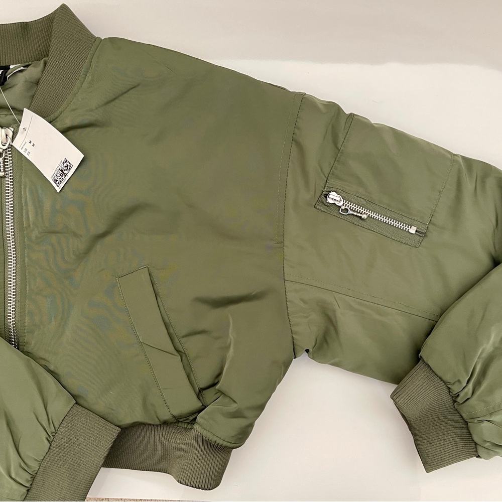 Olive Green Bomber Jacket